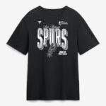 Unisex San Antonio Spurs Black 2026 Finals Graphic Shirt for Basketball Fans