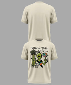 Unisex San Antonio Spurs Wemby Alien Beige Graphic Shirt 2026 for Basketball Fans