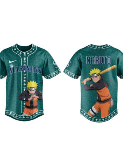 Unisex Seattle Mariners Naruto Ninja Legend Night Graphic Baseball Jersey 2026 for Baseball Fans