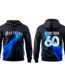 Unisex Seattle Mariners Star Trek 60th Anniversary Night 2026 Graphic Hoodie for Baseball Fans