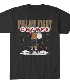 Unisex Vegas Golden Knights Hockey Pillow Fight Champs Graphic Shirt for Hockey Fans
