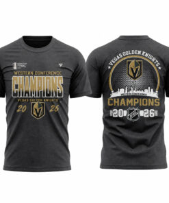 Unisex Vegas Golden Knights King Of The West Western Conference Champions Graphic Shirt 2026 for Hockey Fans