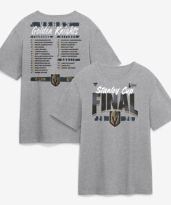 Unisex Vegas Golden Knights Stanley Cup Final Roster Graphic T-Shirt 2026 for Hockey Fans