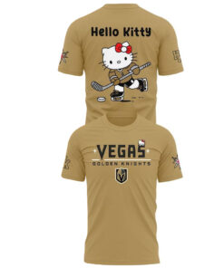 Unisex Vegas Golden Knights x Hello Kitty Night 2026 Graphic Shirt for Hockey Fans