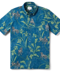 Year Of Horse 2026 Blue Hawaiian Shirt