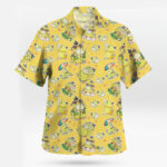 Yellow Psyduck Hawaiian Shirt Funny Pokemon Summer Aloha Shirt