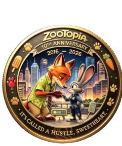 Zootopia 10th Anniversary It’s Called A Hustle Sweetheart Coin