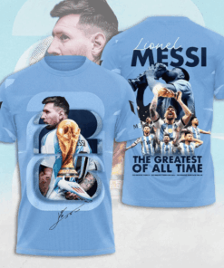 Unisex Lionel Messi Argentina Global Soccer Event 2026 Graphic Shirt for Soccer Fans