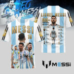 Unisex Lionel Messi Argentina 860 Career Goals Graphic Shirt for Soccer Fans