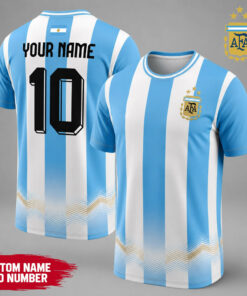 Custom Name Argentina Global Soccer Event 2026 Graphic Shirt for Soccer Fans
