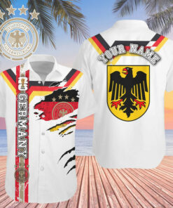 Custom Name Germany World Cup 2026 Graphic Hawaiian Shirt for Soccer Fans