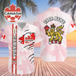 Custom Name Canada World Cup 2026 Graphic Hawaiian Shirt for Soccer Fans