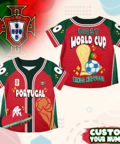 Custom Name Portugal World Soccer 2026 Graphic Baseball Jersey for Soccer Fans