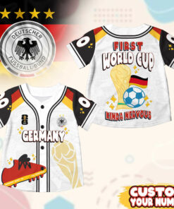 Custom Name Germany World Soccer 2026 Graphic Baseball Jersey for Soccer Fans