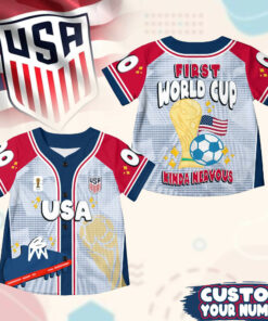 Custom Name USA World Soccer 2026 Graphic Baseball Jersey for Soccer Fans