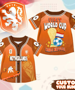 Custom Name Netherlands World Soccer 2026 Graphic Baseball Jersey for Soccer Fans