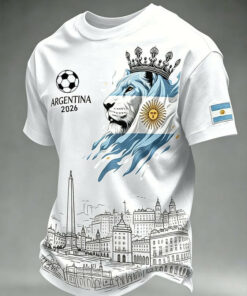 Unisex Argentina Global Soccer Event 2026 Graphic Shirt for Soccer Fans