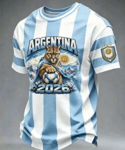 Unisex Argentina Global Soccer Event 2026 Graphic Shirt for Soccer Fans