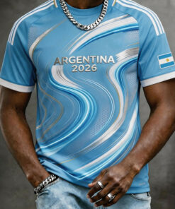 Unisex Argentina Global Soccer Event 2026 Graphic Shirt for Soccer Fans