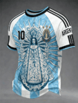 Unisex Lionel Messi Argentina National Team Graphic Shirt for Soccer Fans