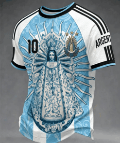 Unisex Lionel Messi Argentina National Team Graphic Shirt for Soccer Fans