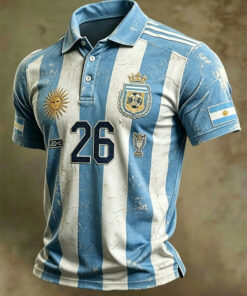 Unisex Argentina Global Soccer Event 2026 Soccer Argentina Soccer Team Good Gifts For Dads Graphic Polo Shirt for Soccer Fans