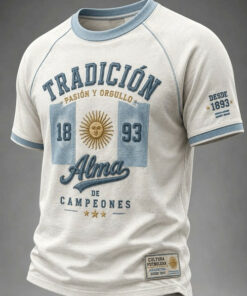 Unisex Argentina Alma De Campeones Graphic Shirt for Soccer Fans