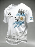 Unisex Argentina National Team Graphic Shirt for Soccer Fans
