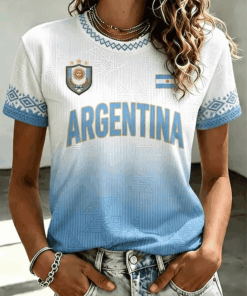 Unisex Argentina National Team Graphic Shirt for Soccer Fans