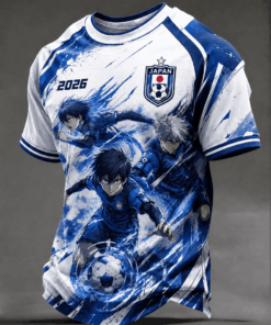 Unisex Japan National Team National Team Graphic Shirt for Soccer Fans