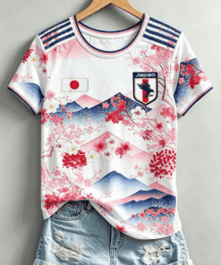 Unisex Japan National Team National Team Graphic Shirt for Soccer Fans