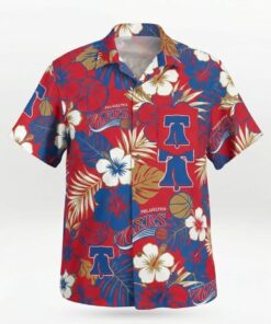Unisex Philadelphia 76ers Graphic Hawaiian Shirt for Basketball Fans