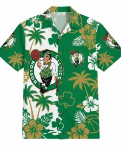 Unisex Boston Celtics Graphic Hawaiian Shirt for Basketball Fans
