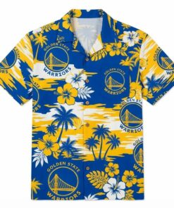 Unisex Golden State Warriors Graphic Hawaiian Shirt for Basketball Fans