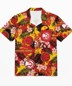 Unisex Atlanta Hawks Graphic Hawaiian Shirt for Basketball Fans