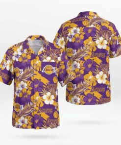 Unisex Los Angeles Lakers Graphic Hawaiian Shirt for Basketball Fans