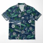 Unisex Minnesota Timberwolves Graphic Hawaiian Shirt for Basketball Fans