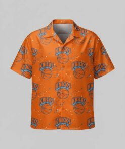 Unisex New York Knicks Graphic Hawaiian Shirt for Basketball Fans