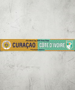 Global Soccer Event 2026 Curaçao Vs Côte d’Ivoire Football Scarf Stadium Edition