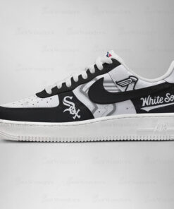Chicago White Sox Major League Baseball Version 2026 Graphic Air Force 1 Shoes Sneakers for Baseball Fans