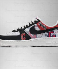 Cleveland Guardians Major League Baseball Version 2026 Graphic Air Force 1 Shoes Sneakers for Baseball Fans