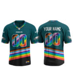 Custom Name And Number Philadelphia Eagles Happy Pride Month 2026 Football Jersey for Football Fans
