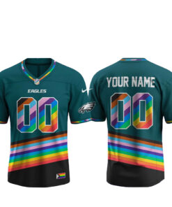 Custom Name And Number Philadelphia Eagles Happy Pride Month 2026 Football Jersey for Football Fans