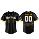 Custom Name And Number Seattle Mariners Bruce Lee Night 2026 Baseball Jersey for Baseball Fans