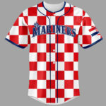 Custom Name And Number Seattle Mariners Croatian Heritage Night 2026 Baseball Jersey for Baseball Fans