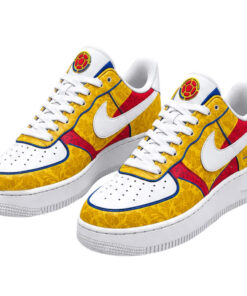 Custom Name Colombia National Football Team Global Soccer Event 2026 Air Force 1 Shoes Sneakers for Soccer Fans