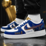 Custom Name New York Knicks 2026 Finals Champions Air Force 1 Shoes Sneakers Version 1 for Basketball Fans