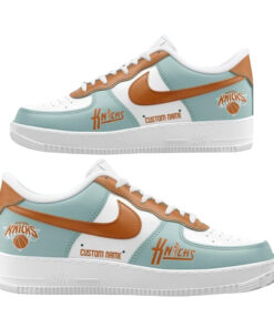Custom Name New York Knicks Basketball Champion 2026 Lady Liberty Graphic Air Force 1 Shoes Sneakers for Basketball Fans