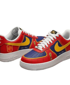 Custom Name Spain World Cup 2026 Graphic Air Force 1 Shoes Sneakers for Soccer Fans