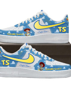 Custom Name Taylor Swift X Toy Story 5 Original Song 2026 Version 1 Graphic Air Force 1 Shoes Sneakers for Music Fans